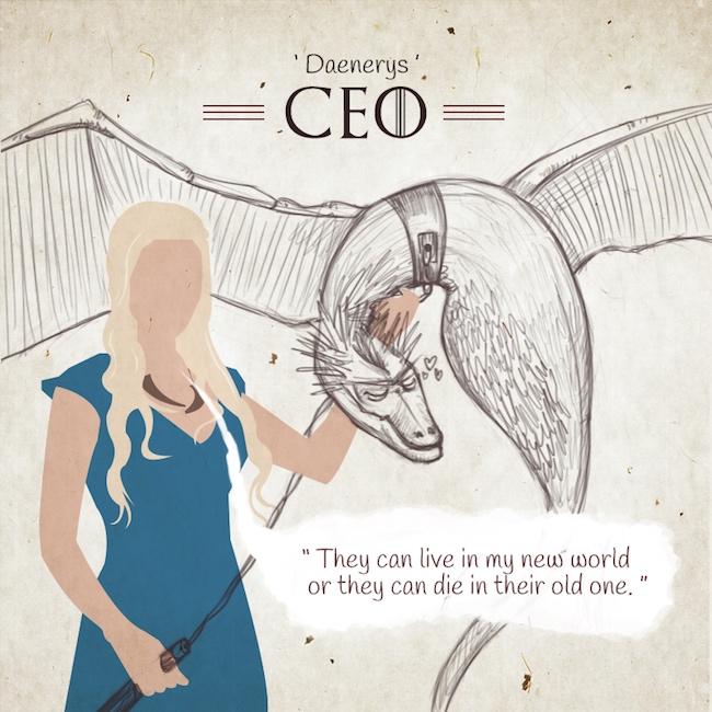 Game of Thrones characters in an advertising agency - CEO - Daenerys