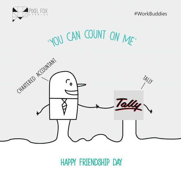 Friendship Day: Work buddies software posters - Chartered Accountant