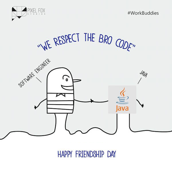 Friendship Day: Work buddies software posters - Software Engineer