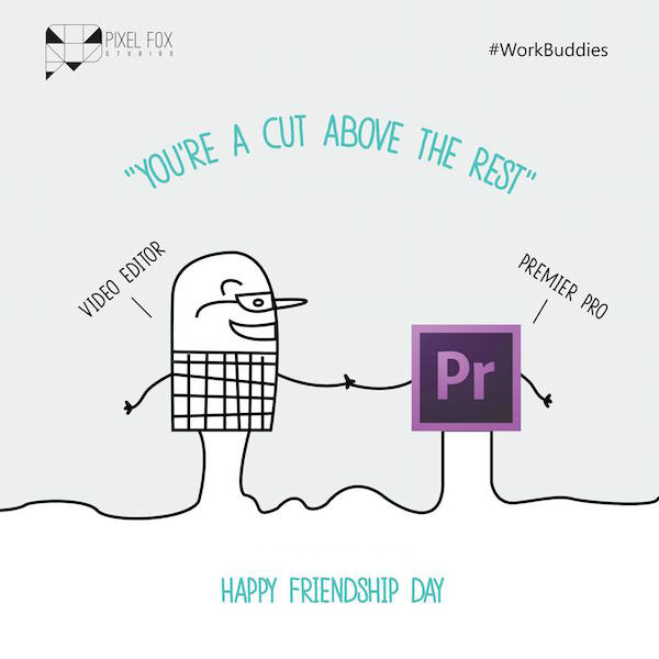 Friendship Day: Work buddies software posters - Video Editor