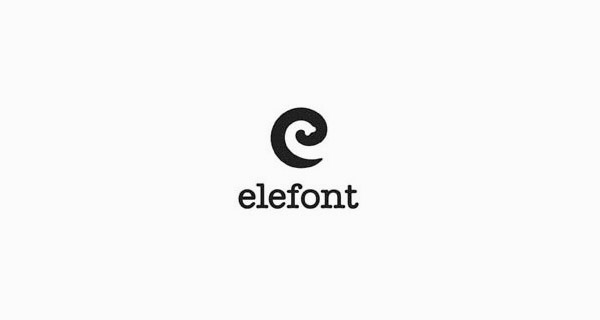 Creative logo designs that use negative space - Elefont