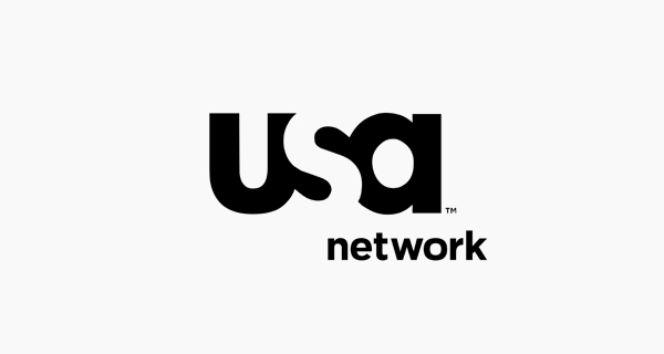 Creative logo designs that use negative space - USA Network