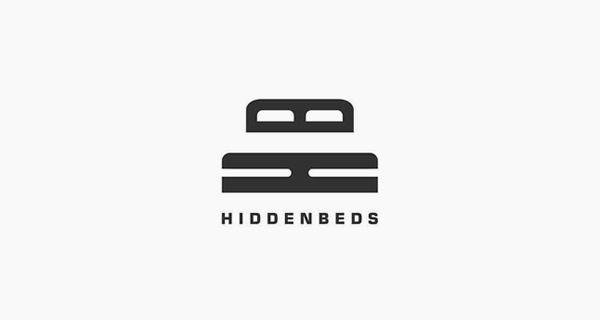 Creative logo designs that use negative space - Hidden Beds