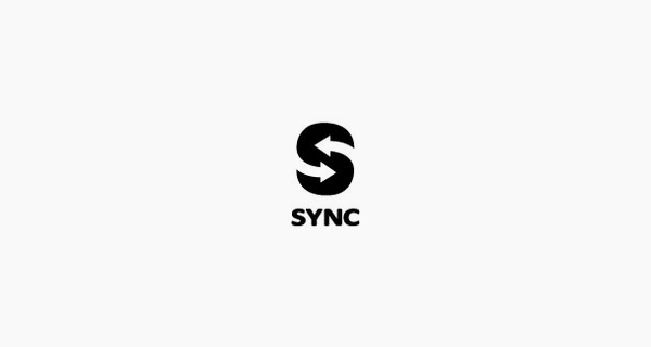 Creative logo designs that use negative space - Sync