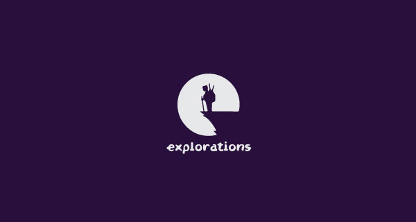 Creative logo designs that use negative space - Explorations