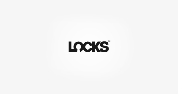 Creative logo design using numbers and digits - 5 Locks