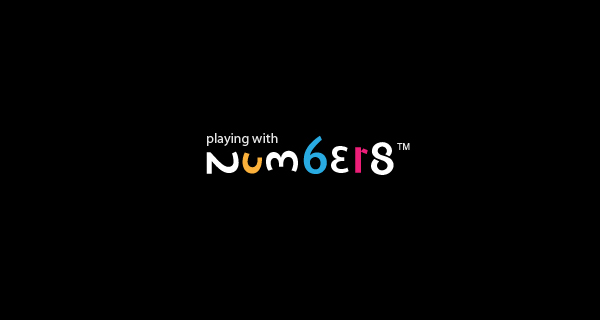 Creative logo design using numbers and digits - Playing with numbers