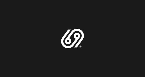 Creative logo design using numbers and digits - 69