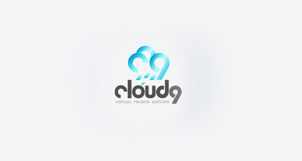 Creative logo design using numbers and digits - Cloud 9