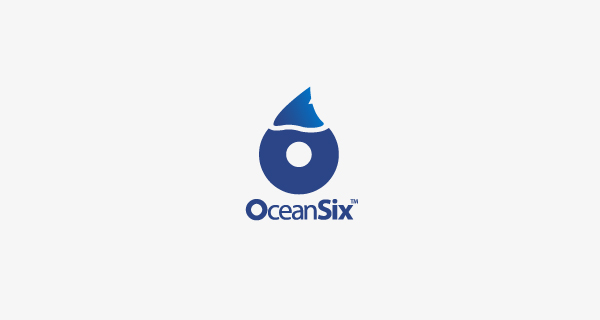 Creative logo design using numbers and digits - OceanSix