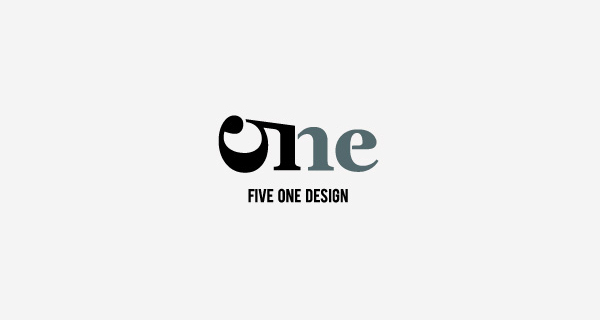 Creative logo design using numbers and digits - Five One Design