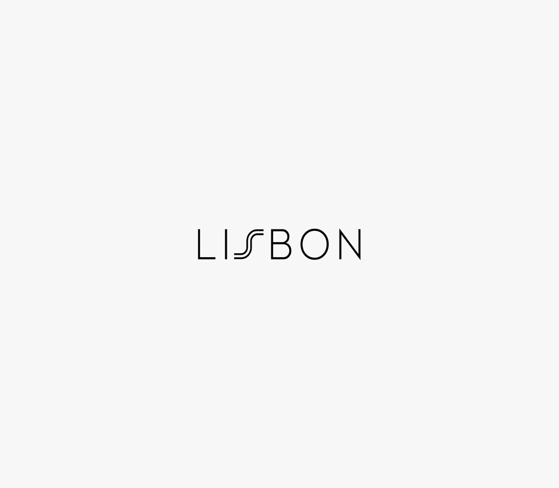 Clever, Minimal Typographic Logos Of Cities - Lisbon