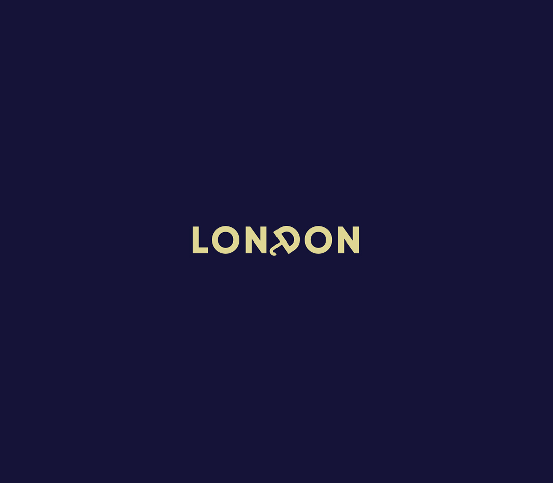 Clever, Minimal Typographic Logos Of Cities - London