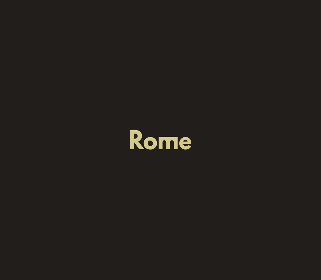 Clever, Minimal Typographic Logos Of Cities - Rome