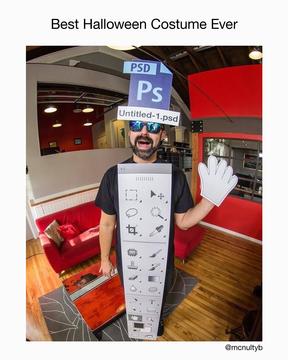 Best Halloween Costume Ever - Photoshop Tool Bar