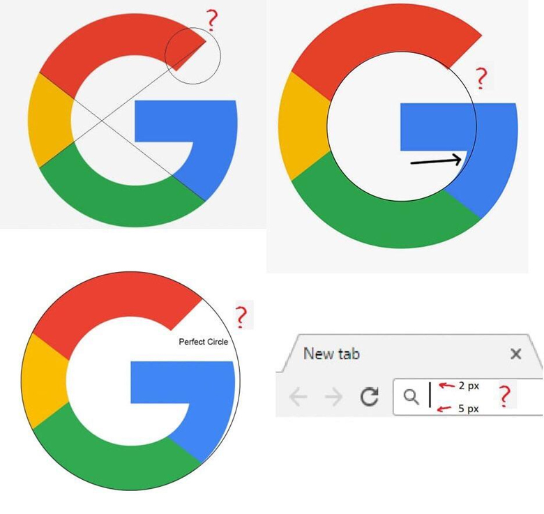 Google Logo Geometry