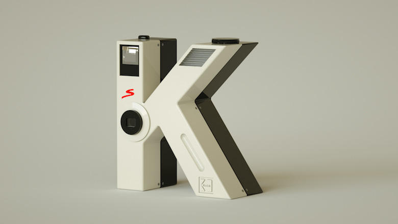 Alphabet Letters Designed As Electronic Gadgets - K