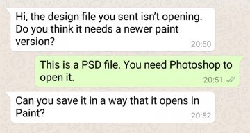 Funny WhatsApp Conversations Between Clients And Designers