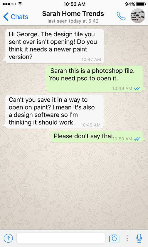 Client - Designer WhatsApp conversations - 5