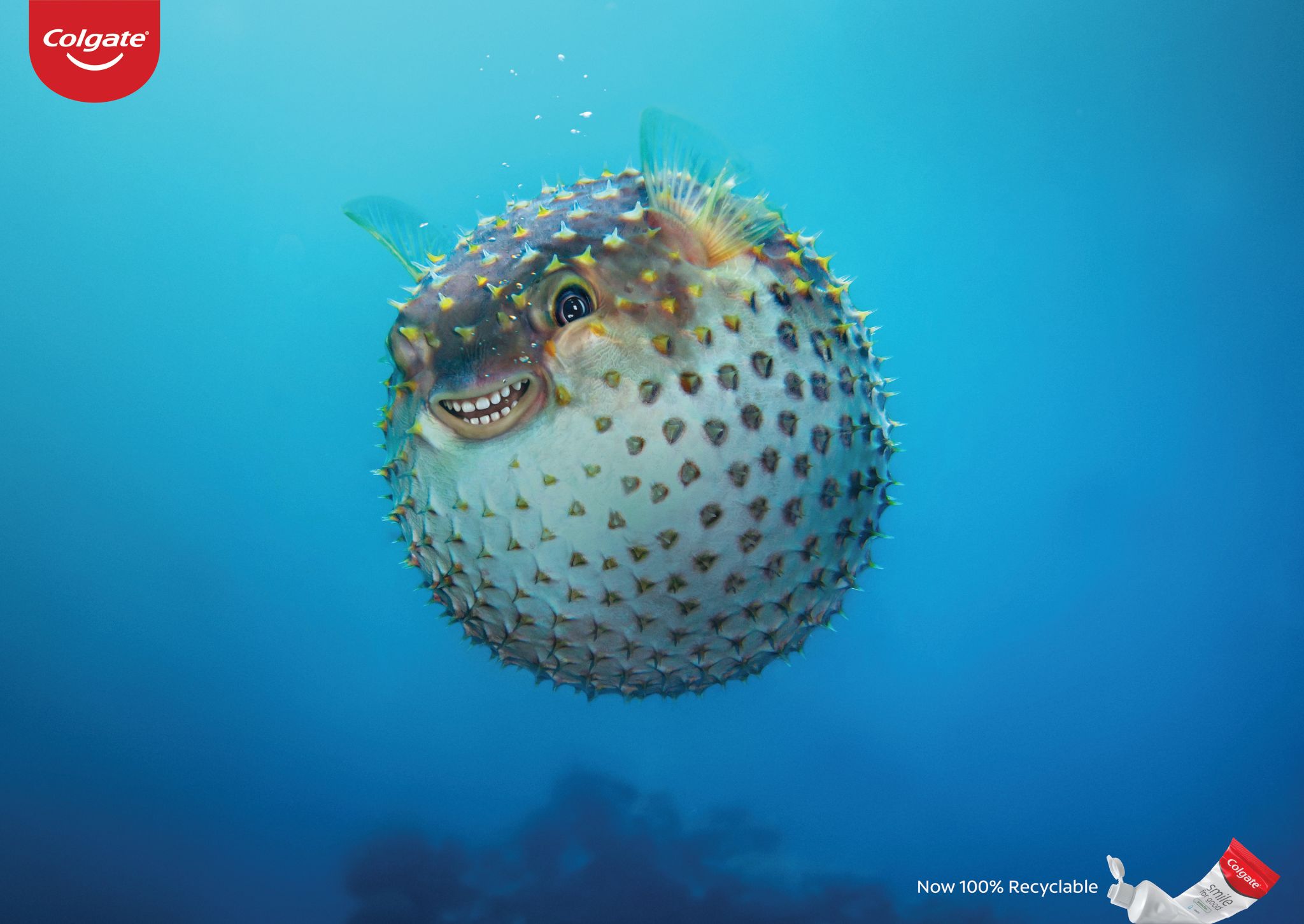 Creative art direction & post production ads - Colgate 100% Recyclable (Ad 3)