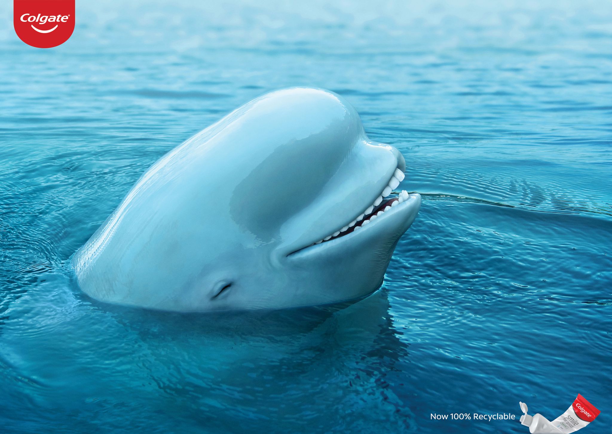 Creative art direction & post production ads - Colgate 100% Recyclable (Ad 4)