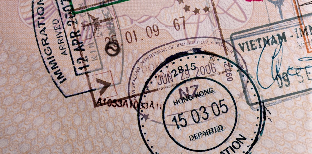 Creative art direction & post production ads - Land Rover Defender Passport Stamps zoomed in (2)