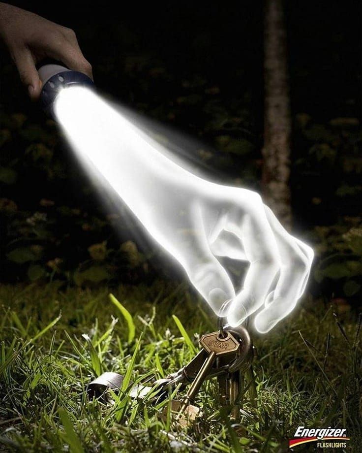 Creative art direction & post production ads - Energizer Flashlights