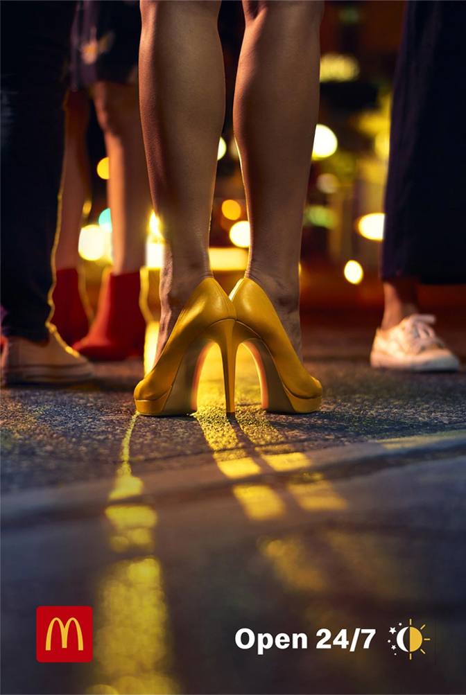 Creative art direction & post production ads - McDonald's - Open 24/7