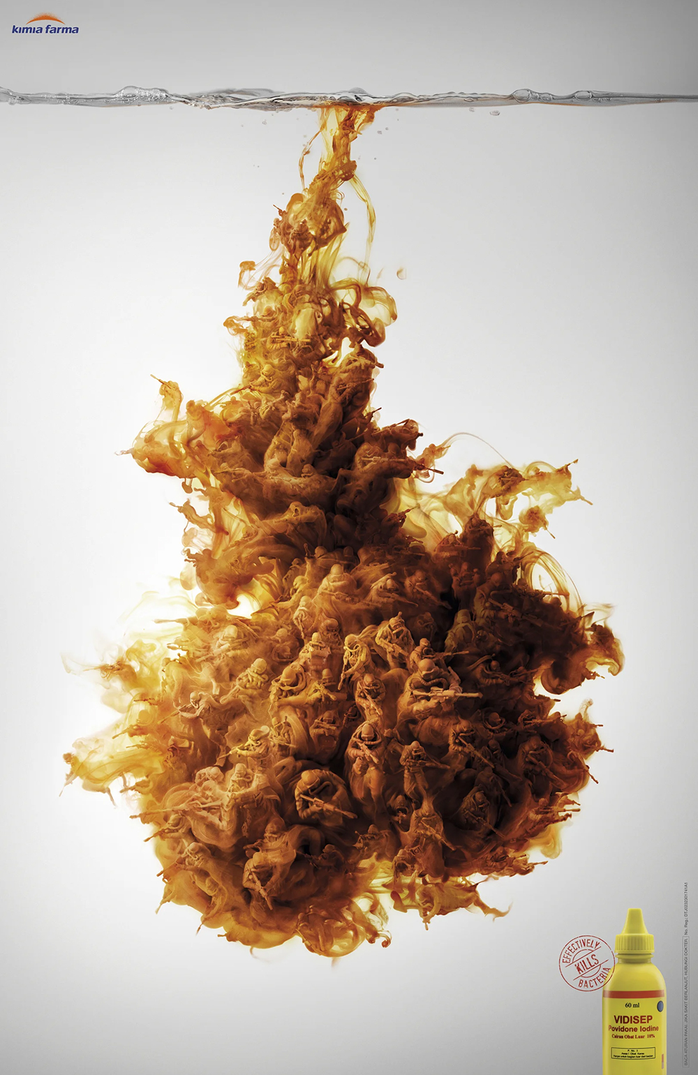 Creative art direction & post production ads - Vidisep Providone Iodine - Liquid Navy Seals