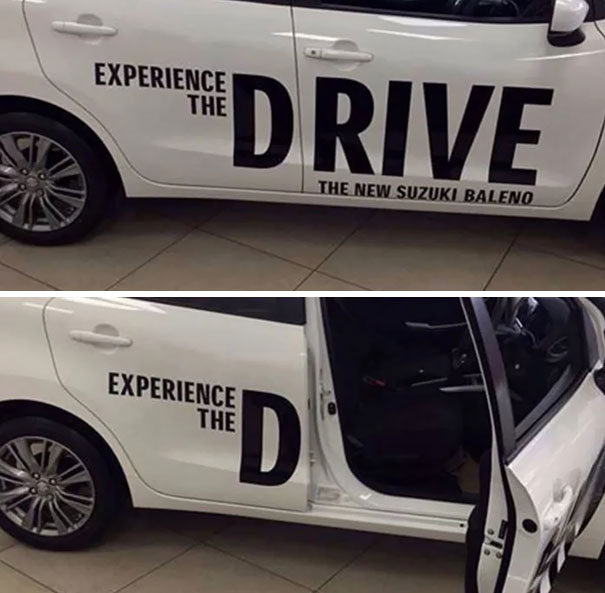 Funny car door ad design fails - 16