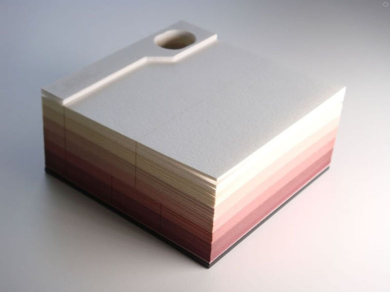 Omoshiroi Block: Paper memo pad that reveals hidden objects - 1