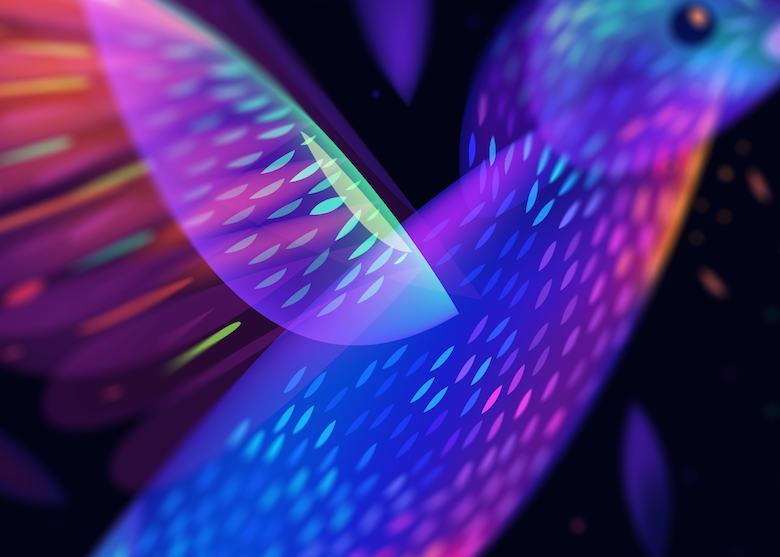 Vibrant, Dream-Like Illustrations Made With Gradients And Blend Modes - 32 Zoomed