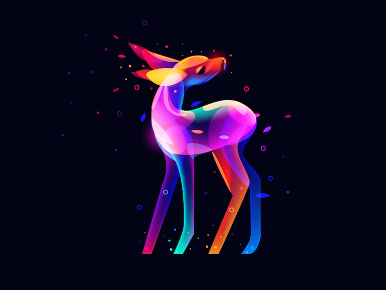 Vibrant, Dream-Like Illustrations Made With Gradients And Blend Modes - 36