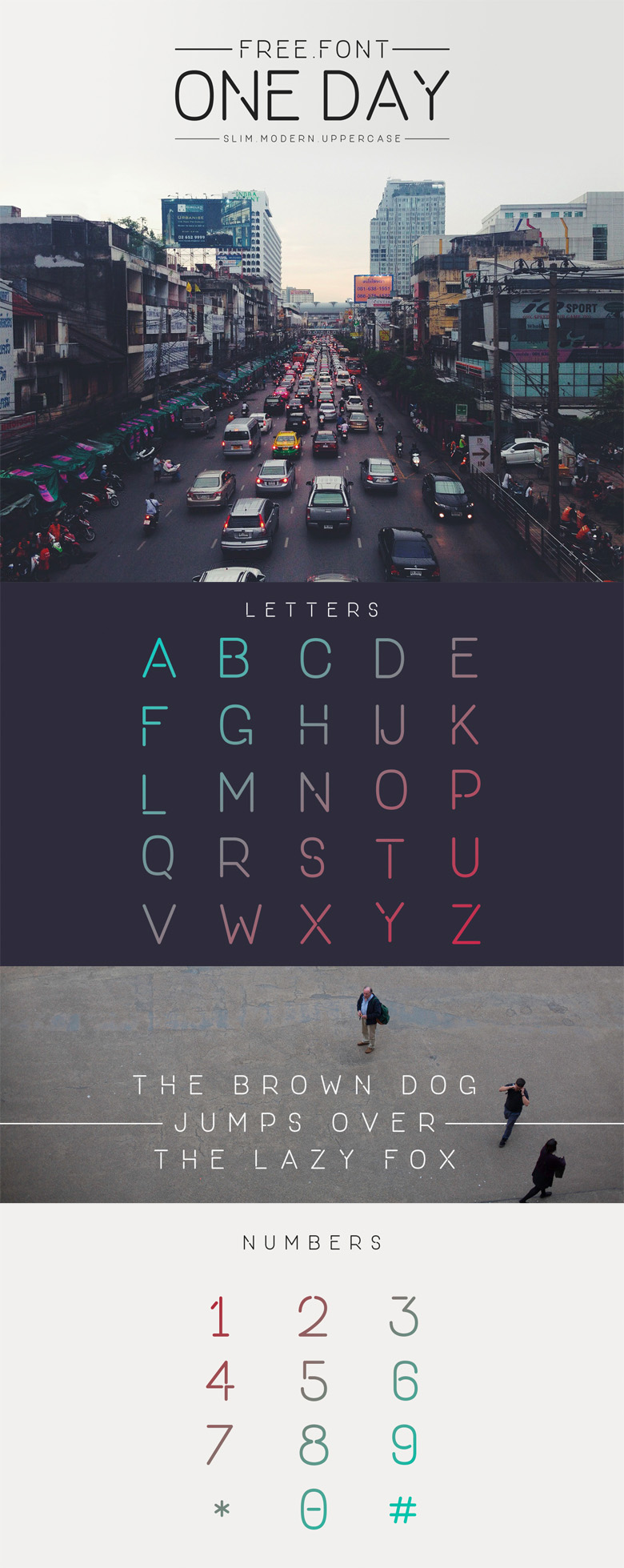 Beautiful free fonts for designers - One Day