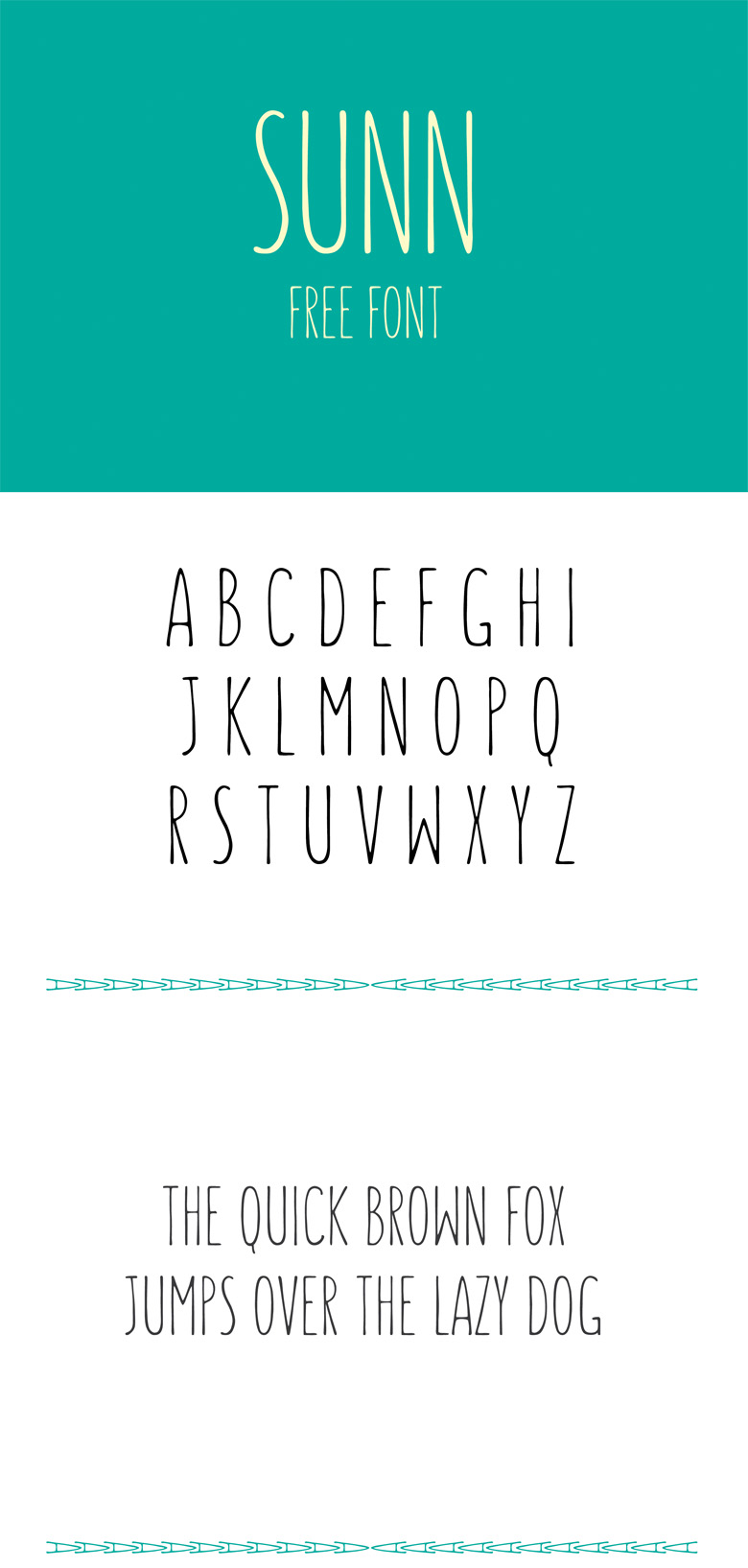 Beautiful free fonts for designers - Sunn