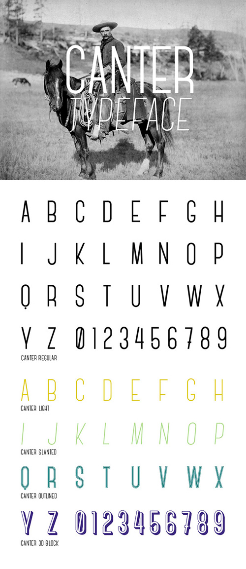 Beautiful free fonts for designers - Canter