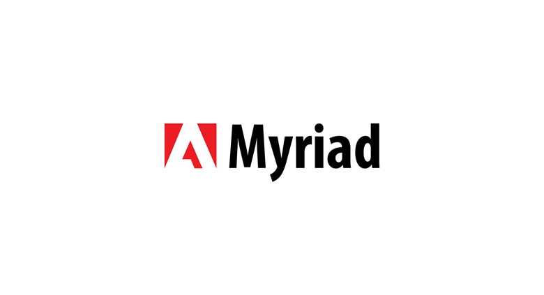 Adobe logo font - Myriad