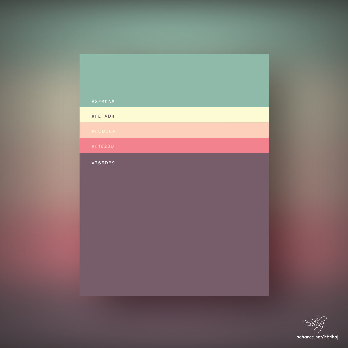 Web design color palettes