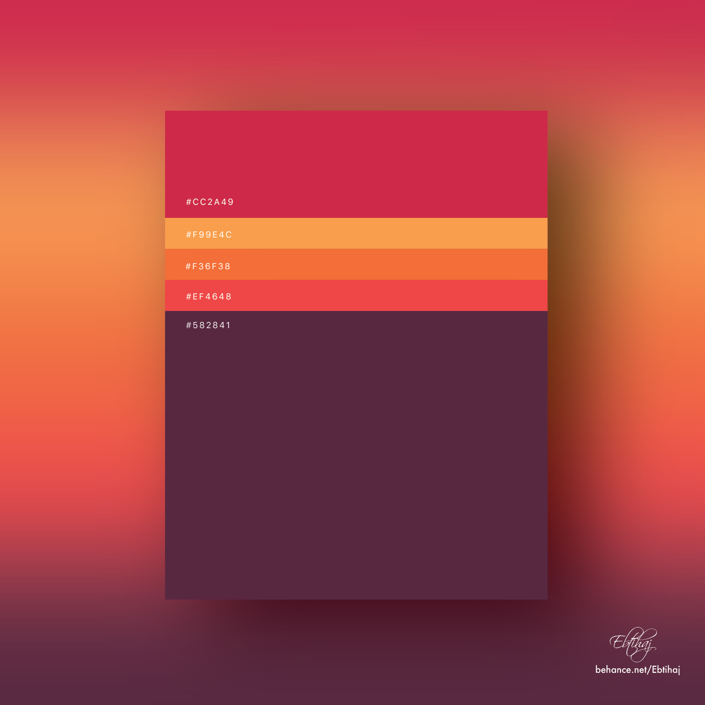 25 Beautiful Color Palette Collection Design With Red vrogue.co