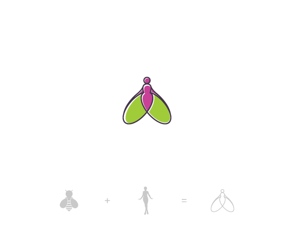 Creative logos made by combining different shapes - 