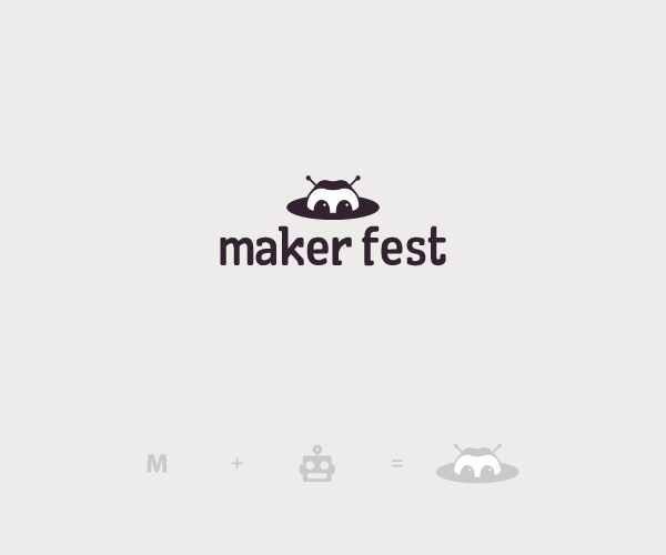 Creative logos made by combining different shapes - 