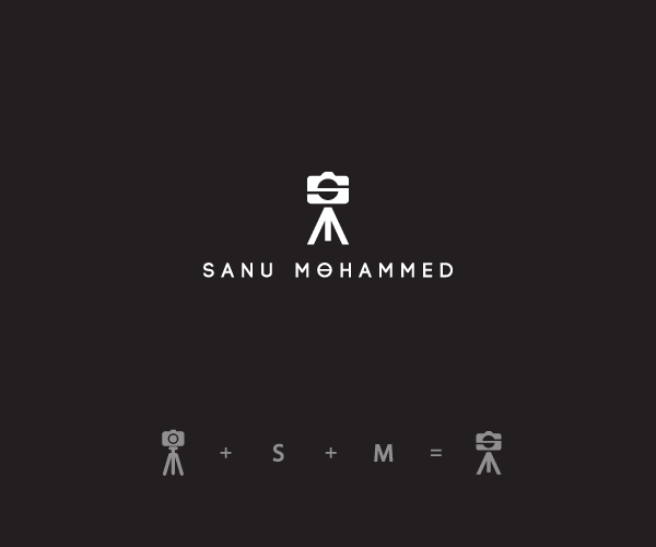 Creative logos made by combining different shapes - 