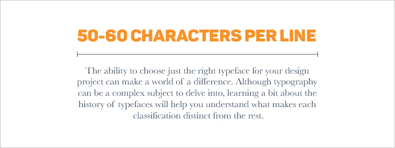 Graphic Design Rules - 50-60 characters per line