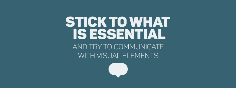 Graphic Design Rules - Stick to what is essential