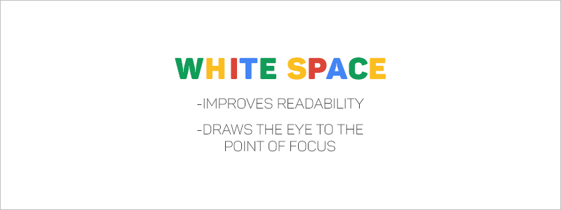 Graphic Design Rules - White space improves readability