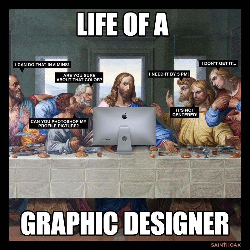 Life of a Graphic Designer - Jesus at The Last Supper