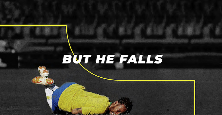 Neymar falling, diving font - 3