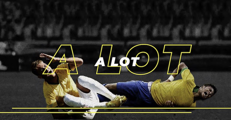 Neymar falling, diving font - 5