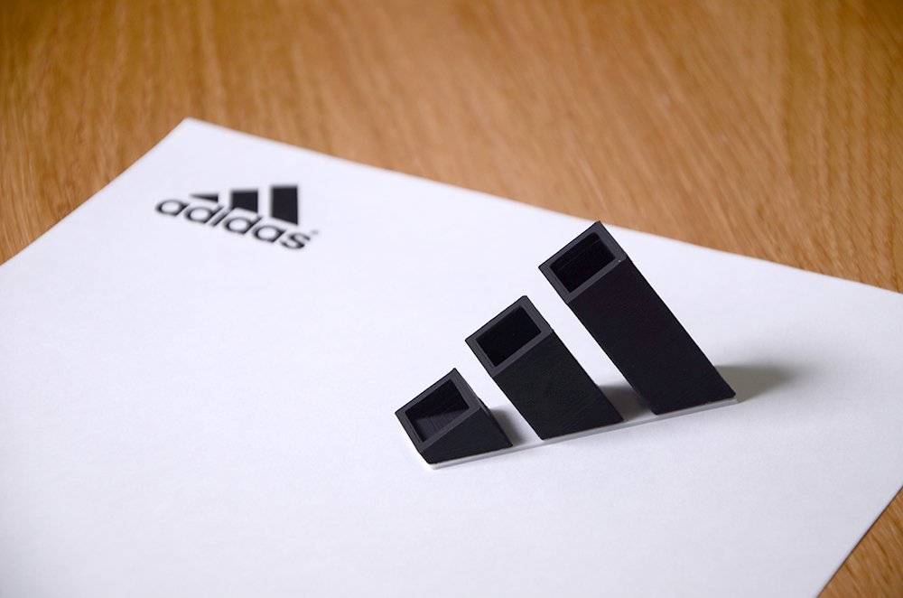 Famous logos 3D printed as everyday items - Adidas (2)