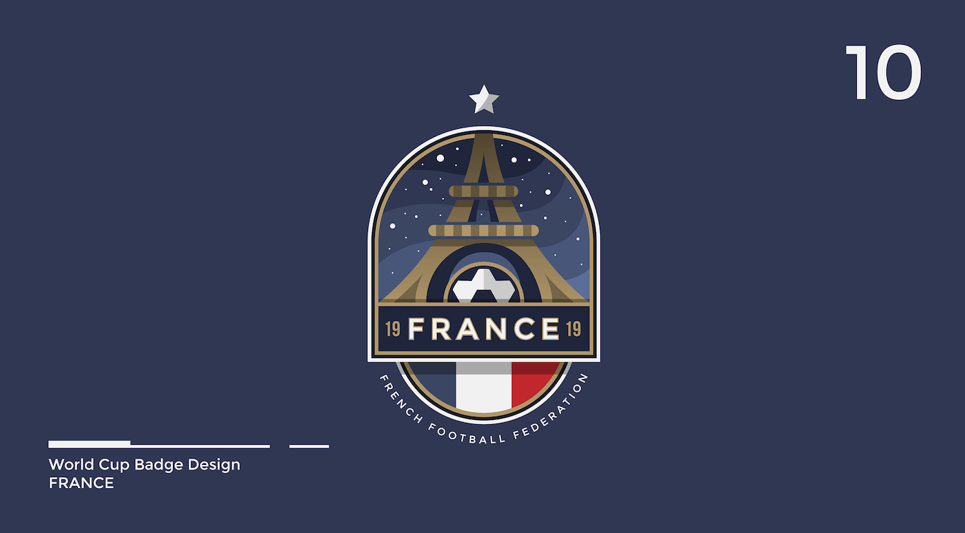 World Cup Badge Design - France